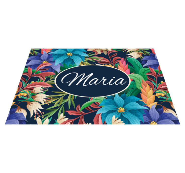 Individual mesa personalizable bandeja floral personalizada - TenVinilo