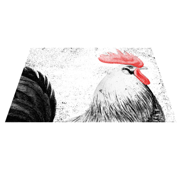 Individual para mesa original ilustración de gallo - TenVinilo