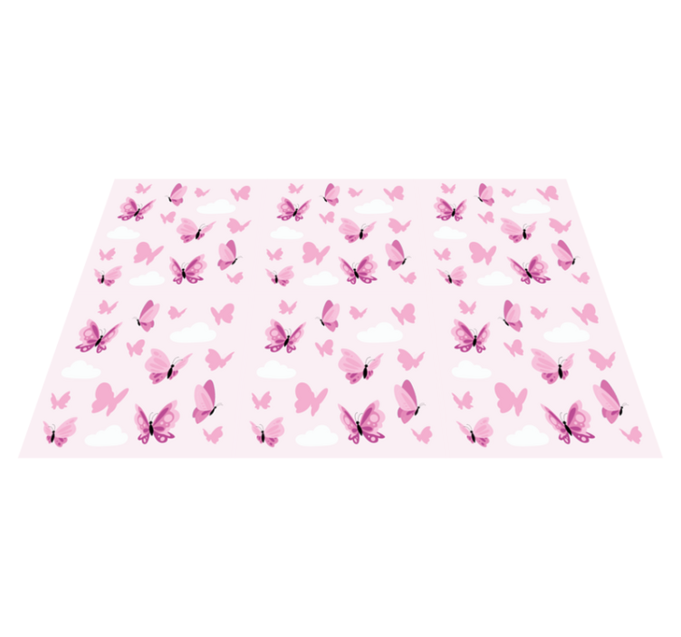 Individual para mesa infantil estampado de mariposas - TenVinilo