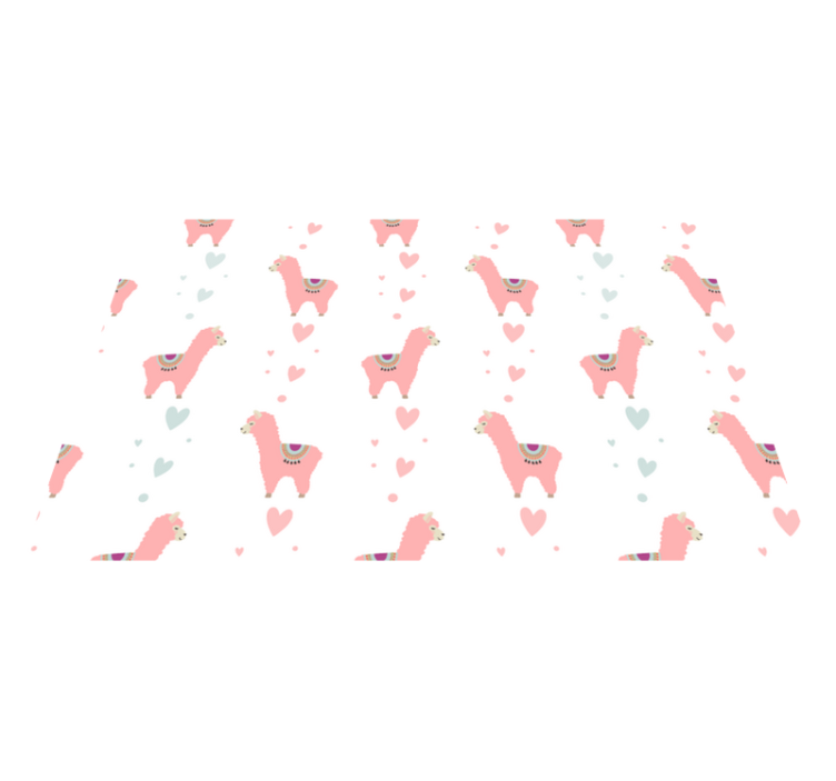 Individual para mesa infantil patrón de llamas lindas - TenVinilo