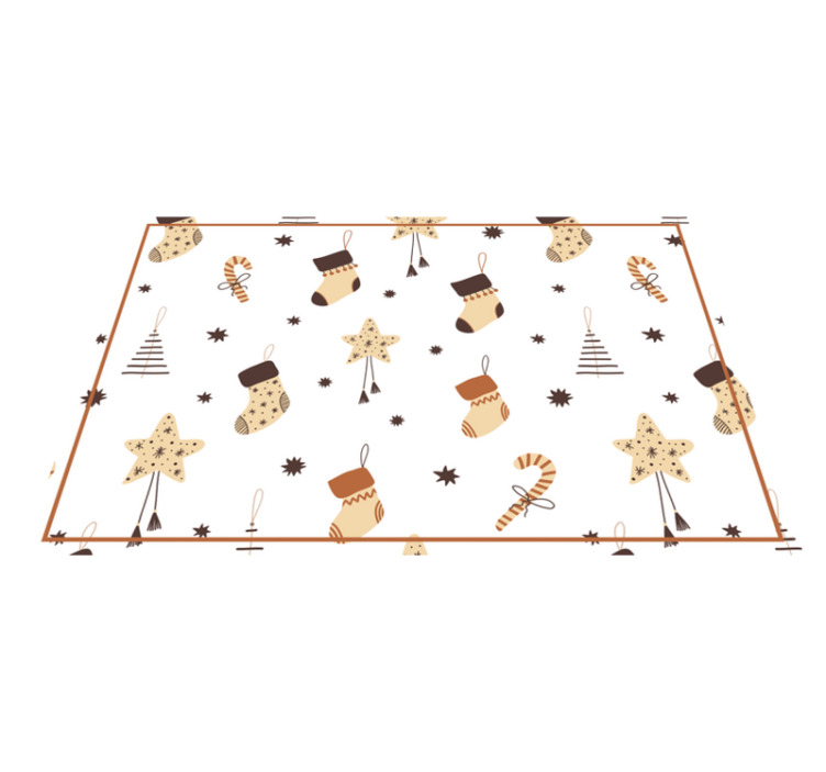 Individual para mesa navideño motivo de calcetines festivos - TenVinilo