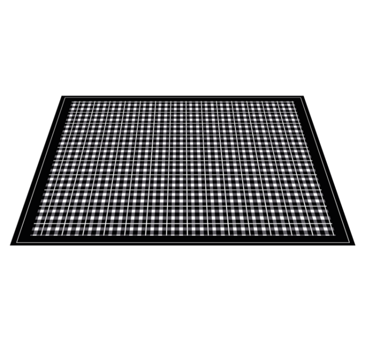 Individual para mesa patrón cuadros - TenVinilo