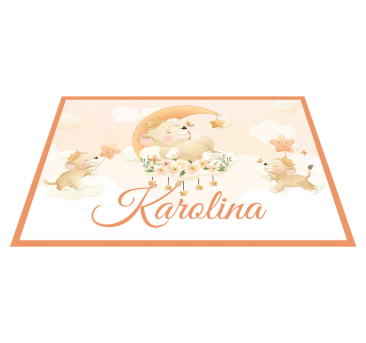 Individual para mesa infantil cachorros de león juguetones - TenVinilo