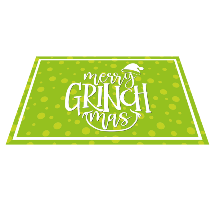 Individual para mesa navideño feliz grinch mas - TenVinilo