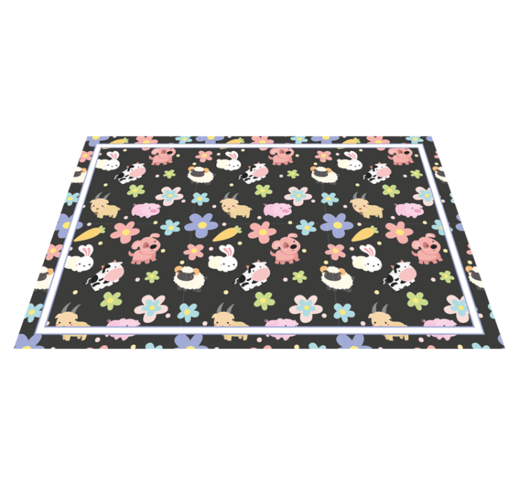 Individual para mesa infantil ilustraciones encantadoras - TenVinilo