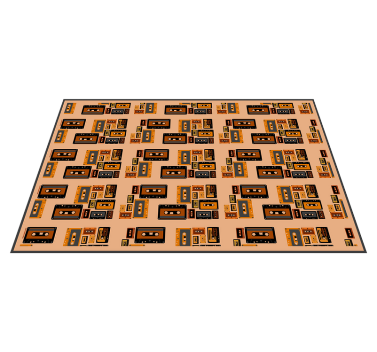 Individual para mesa original patrón de cassette retro - TenVinilo