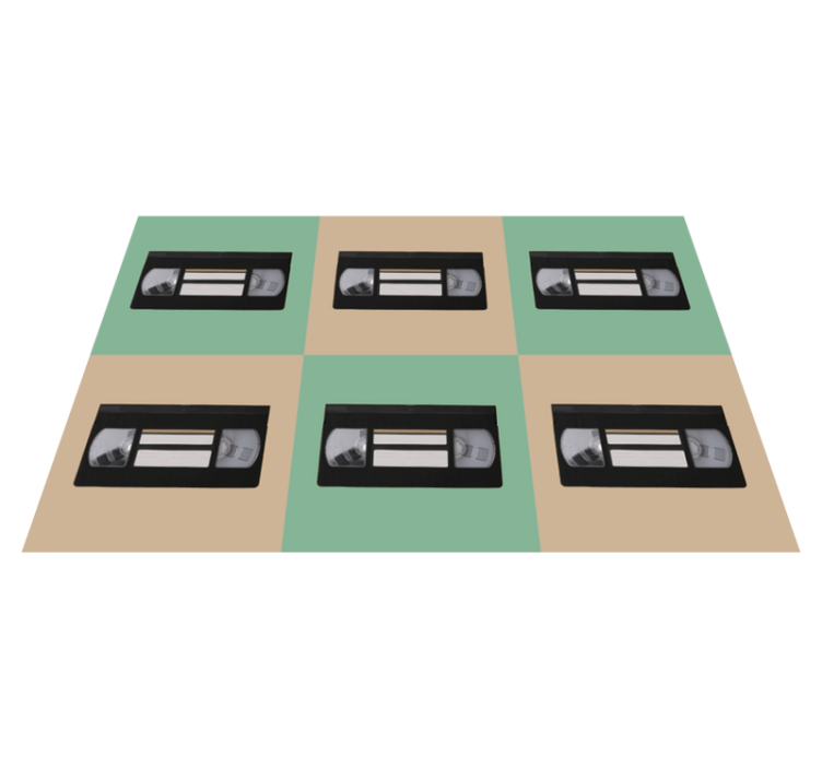 Mantel individual original Colorido patrón retro vhs - TenVinilo