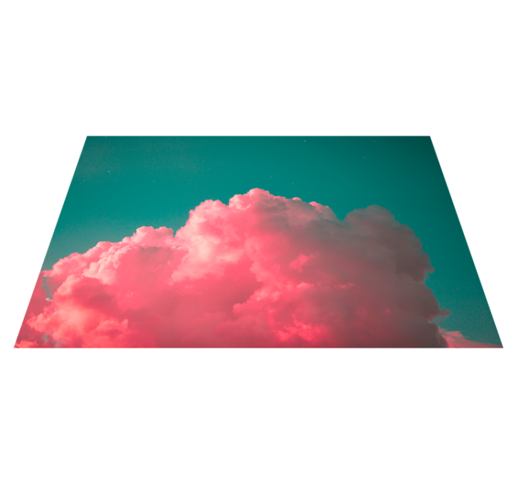 Individual mesa moderno nube rosa blush - TenVinilo