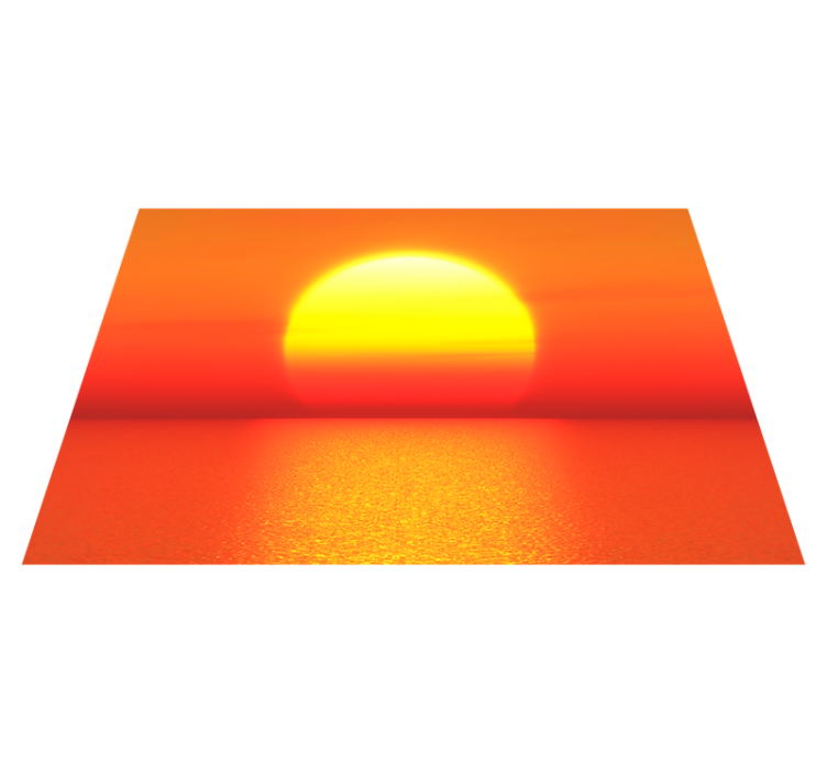 Individual mesa moderno horizonte del atardecer - TenVinilo