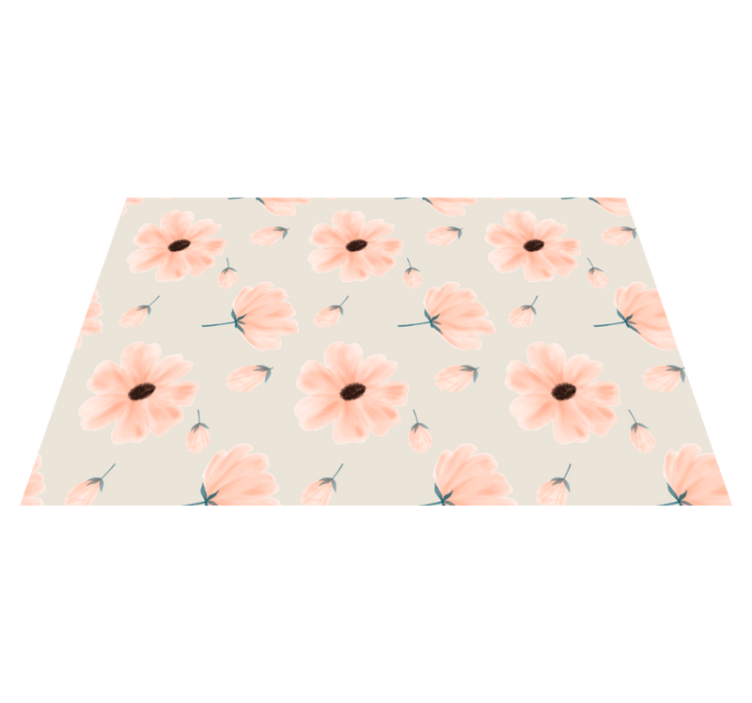 Individual para mesa original arreglo floral inspirado - TenVinilo