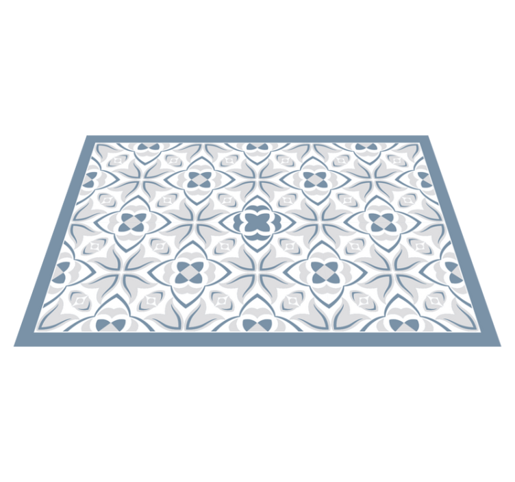 Individual para mesa patrón elemento floral intrincado - TenVinilo