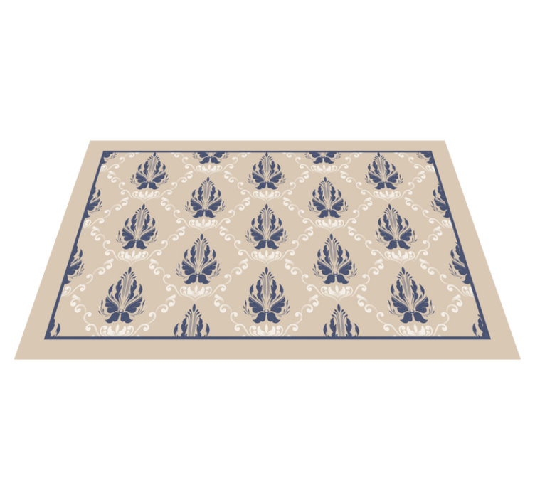 Individual para mesa patrón hoja elegante - TenVinilo