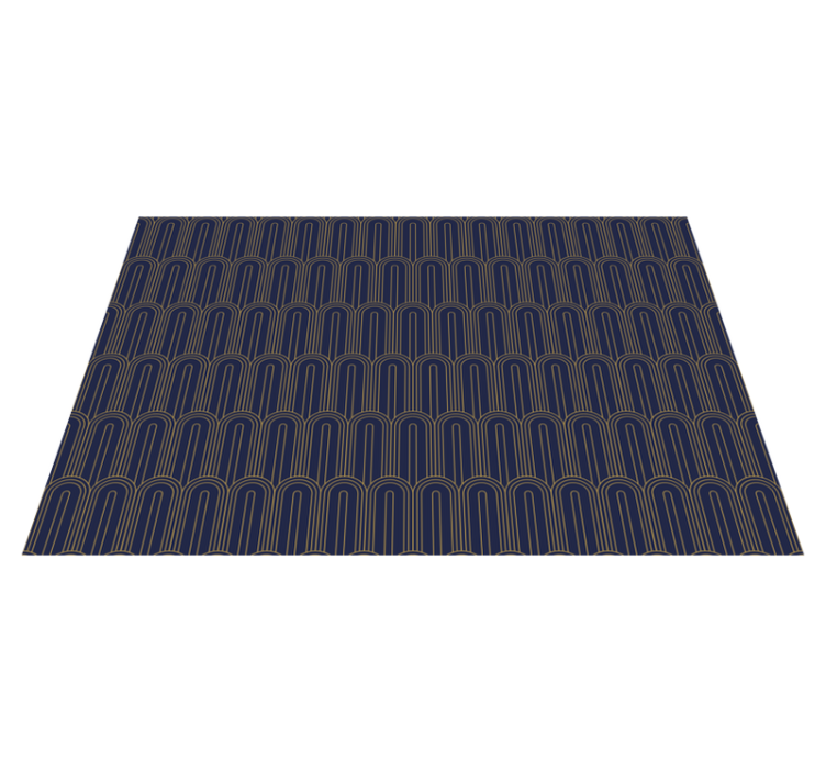 Mantel individual elegante Formas púrpuras "art deco" - TenVinilo