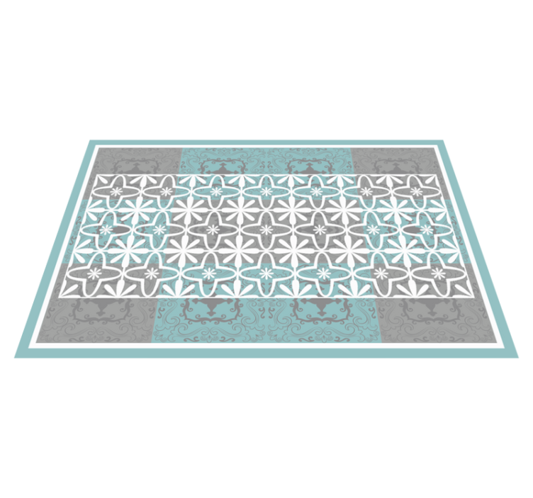 Individual para mesa patrón motivo botánico chic - TenVinilo