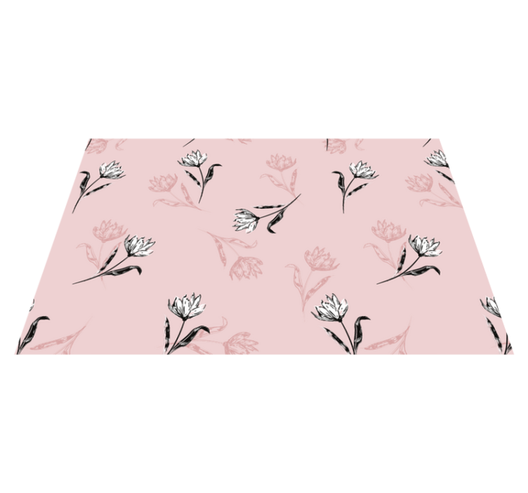 Individual para mesa patrón composición botánica elegante - TenVinilo