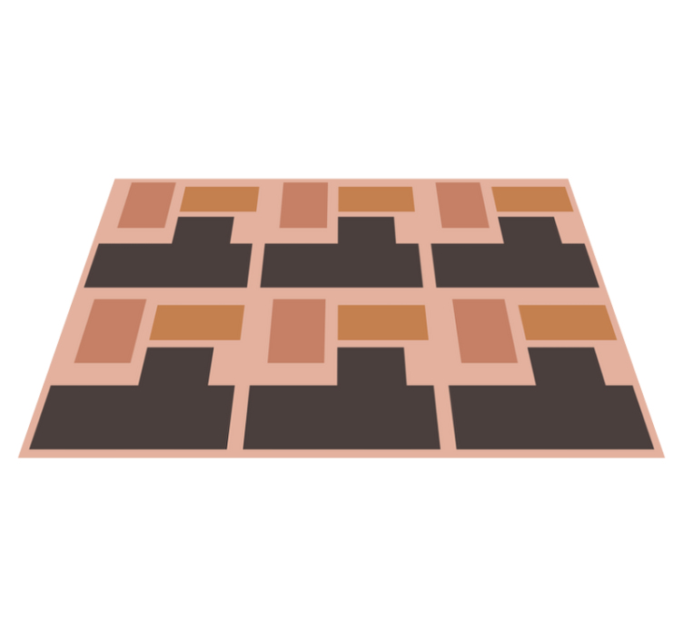 Individual mesa moderno arreglo geométrico abstracto - TenVinilo