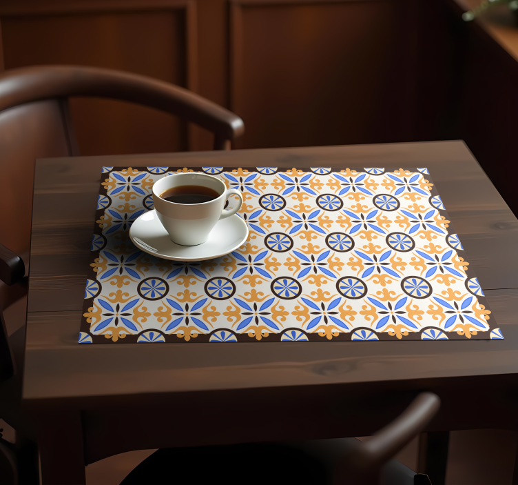 Individual para mesa original hidráulica - TenVinilo