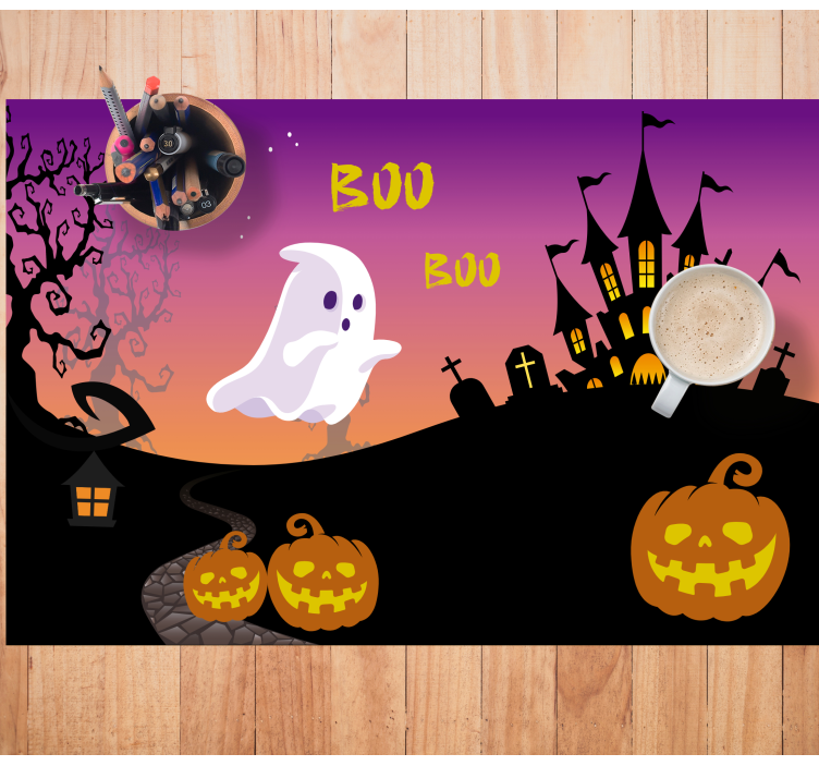 Mantel individual Halloween Boo noche de halloween - TenVinilo