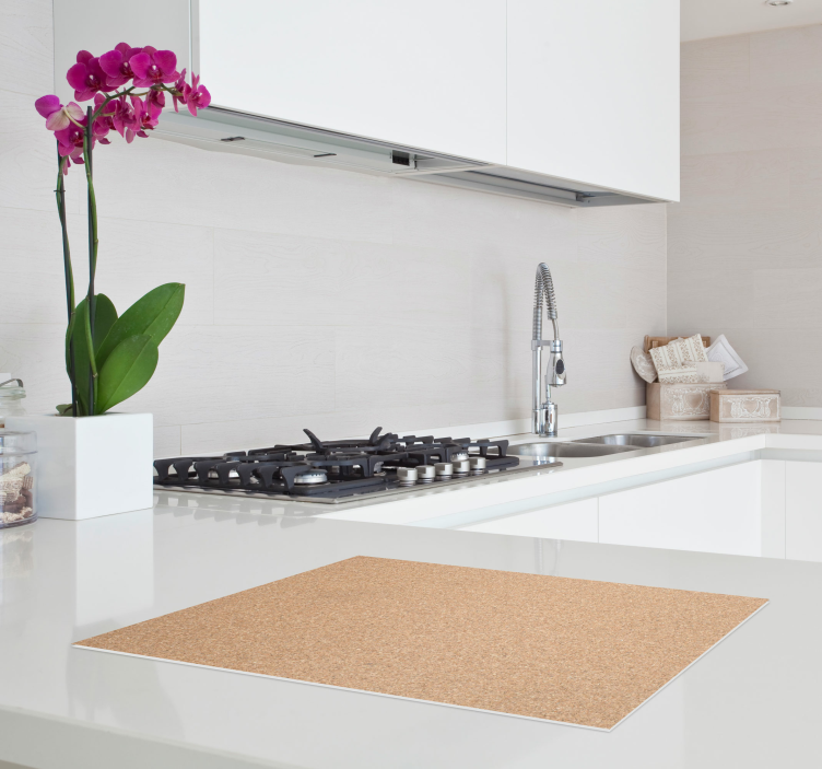 Mantel individual imitación Mantel con imagen de corcho - TenVinilo