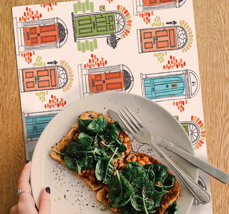 Mantel individual puerta de Berlín - TenVinilo