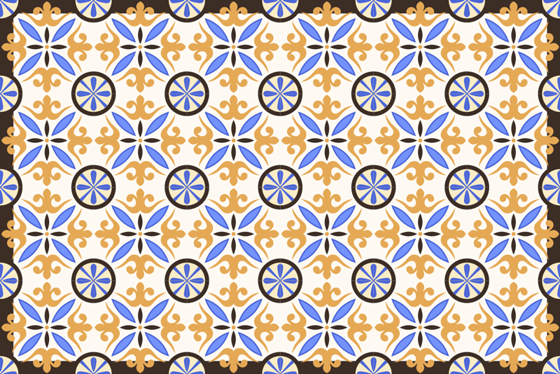 Individual para mesa original hidráulica - TenVinilo