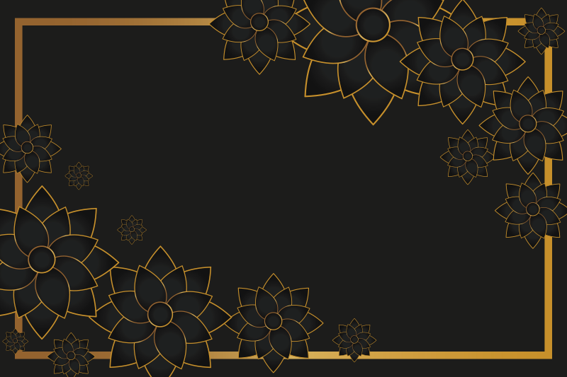 Mantel individual flores elegantes - TenVinilo