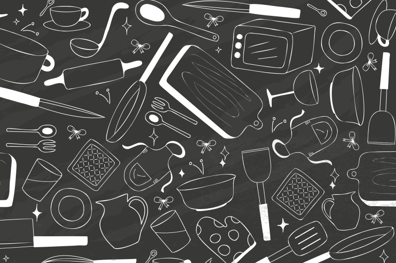 Mantel individual para restaurante de utensilios - TenVinilo