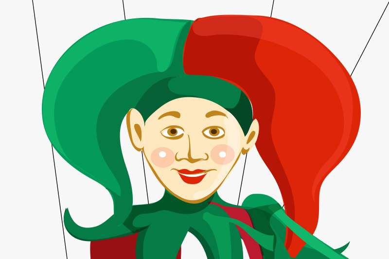 Individual para mesa original ilustración de bufón - TenVinilo