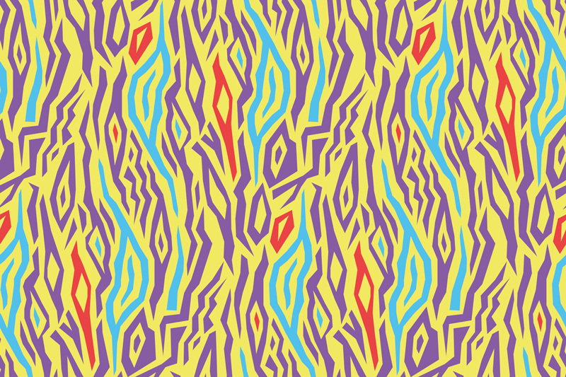 Individual para mesa patrón diseño abstracto colorido - TenVinilo