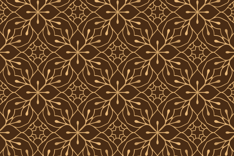 Individual para mesa patrón floración elegante - TenVinilo