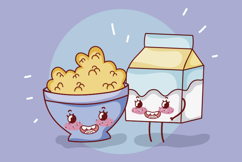 Individual para mesa infantil compañeros de snack felices - TenVinilo