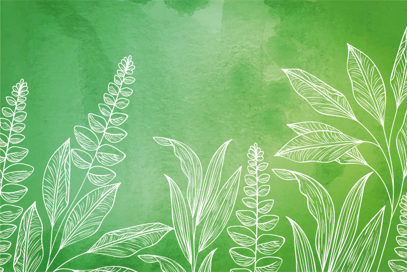 Individual para mesa infantil juego de té con hojas - TenVinilo