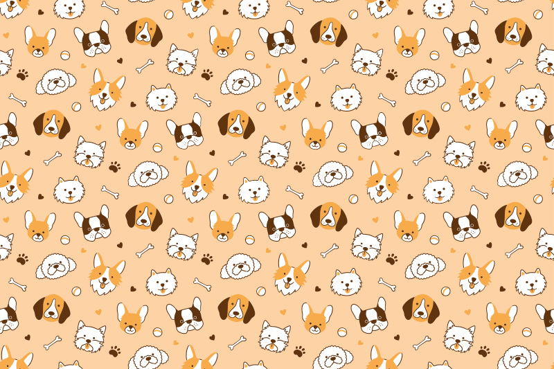 Individual para mesa infantil caritas de animales adorables - TenVinilo