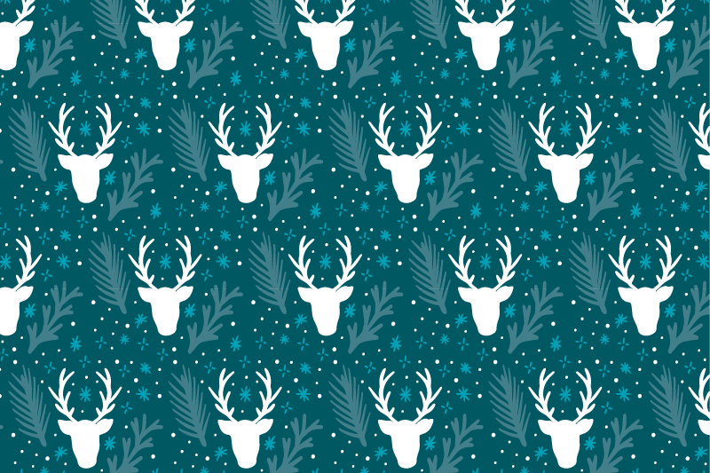 Individual para mesa navideño decoración elegante navideña - TenVinilo