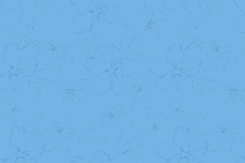 Individual para mesa patrón superficie inspirada en botánica - TenVinilo