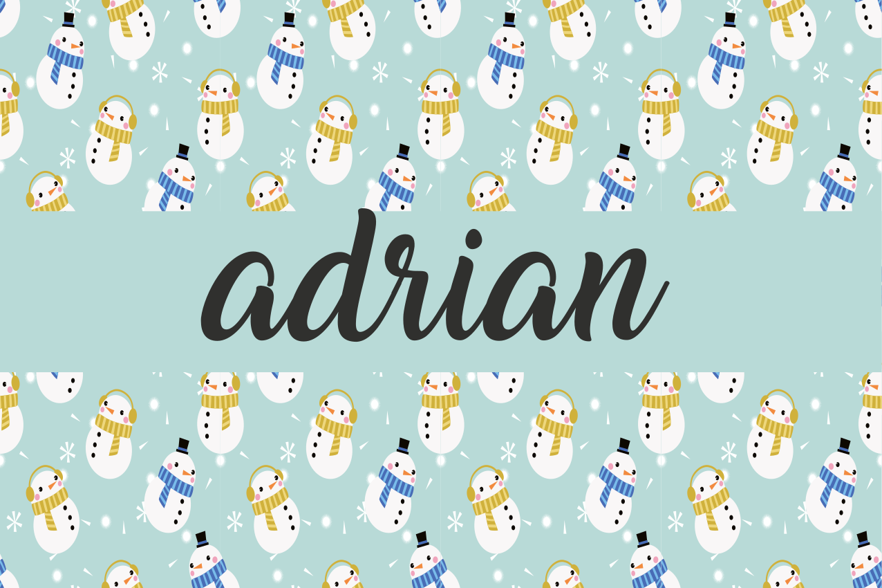 Individual para mesa navideño diseño de muñeco de nieve - TenVinilo