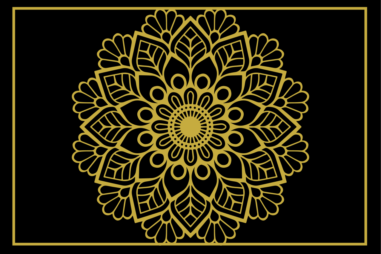 Individual para mesa elegante componente botánico elegante - TenVinilo