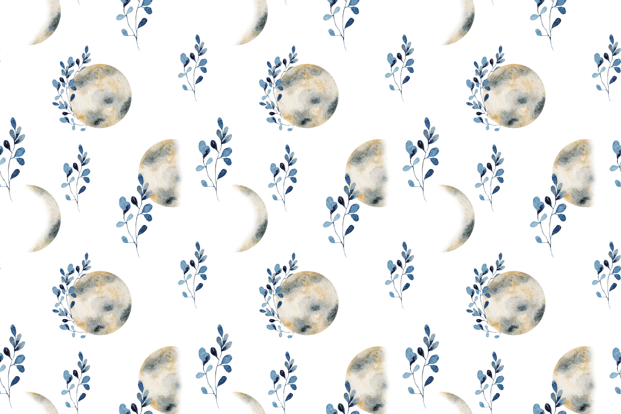 Individual para mesa original patrones lunares celestiales - TenVinilo