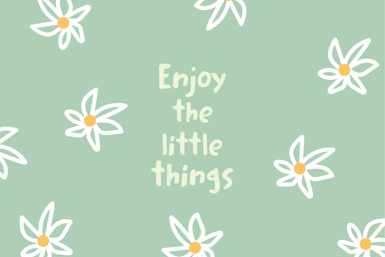 Individual para mesa original jardín de margaritas - TenVinilo