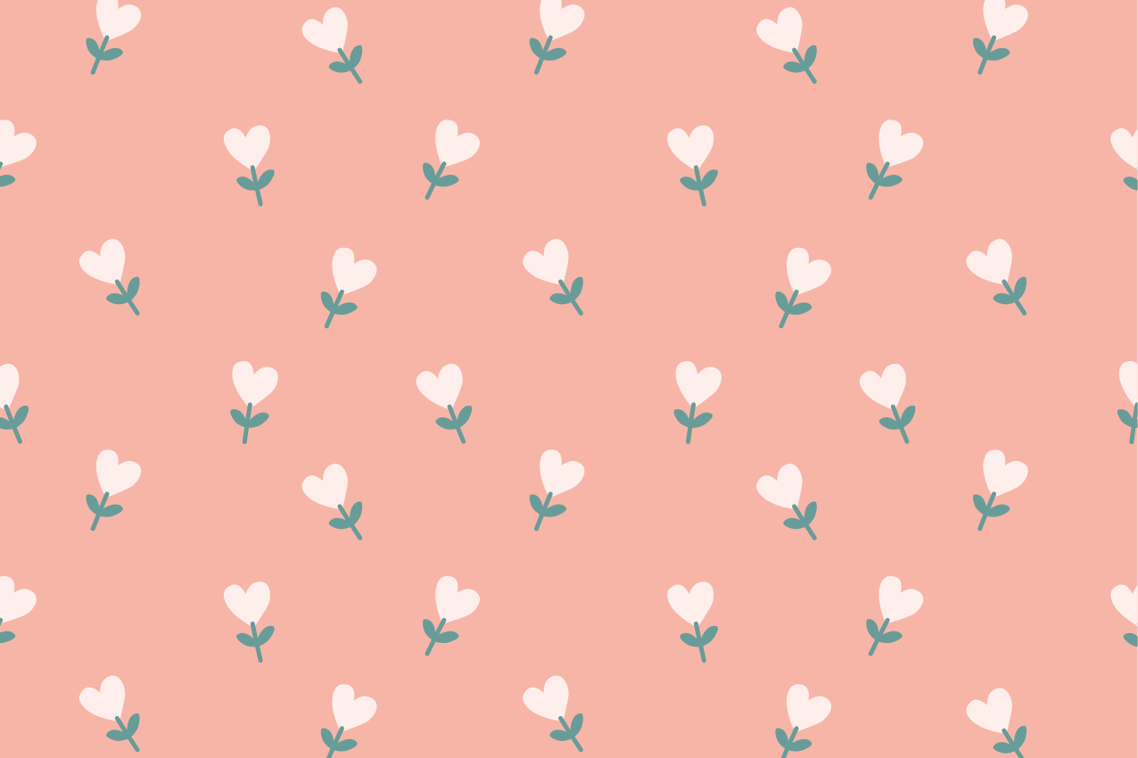 Individual para mesa original patrón floral encantador - TenVinilo