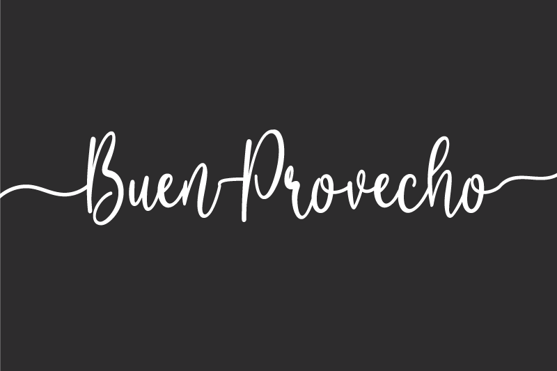 Individual para mesa frases afirmación de comida elegante - TenVinilo