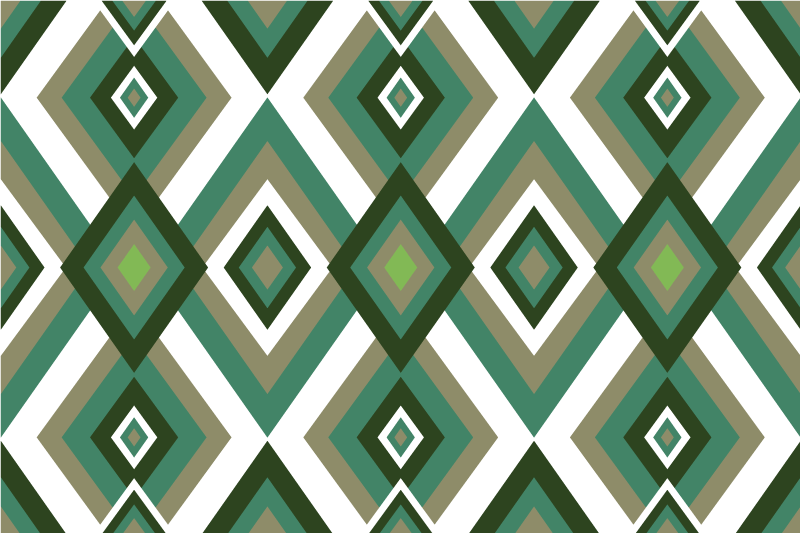 Individual mesa moderno con diseño geométrico - TenVinilo