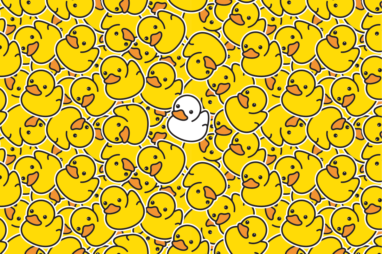 Individual para mesa infantil diseño de patito - TenVinilo