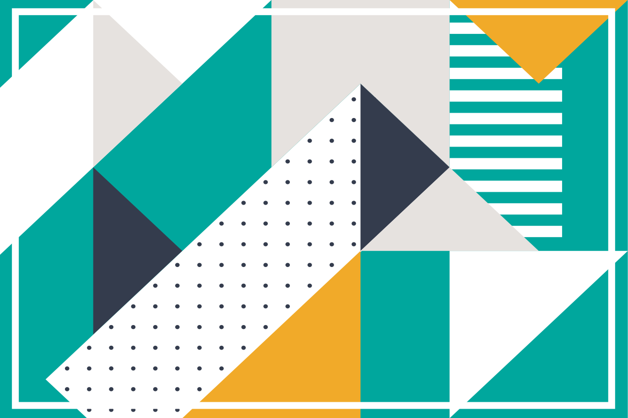 Individual mesa moderno formas geométricas - TenVinilo