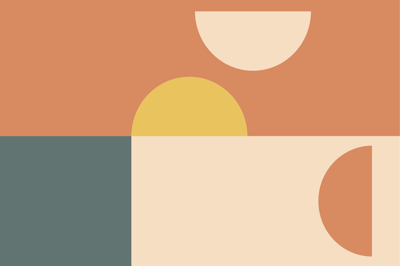 Individual original mesa Círculos rectángulos estilo - TenVinilo