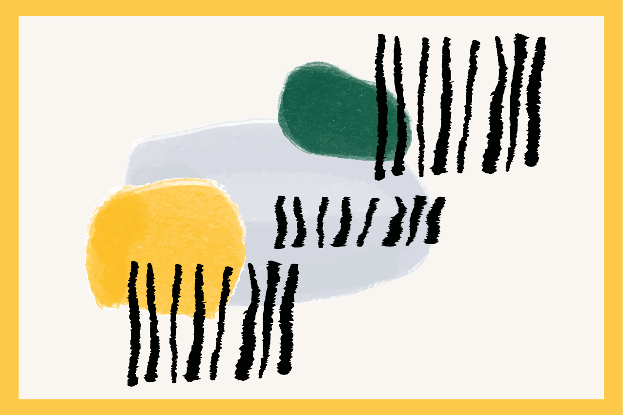 Individual mesa moderno formas geométricas alegres - TenVinilo