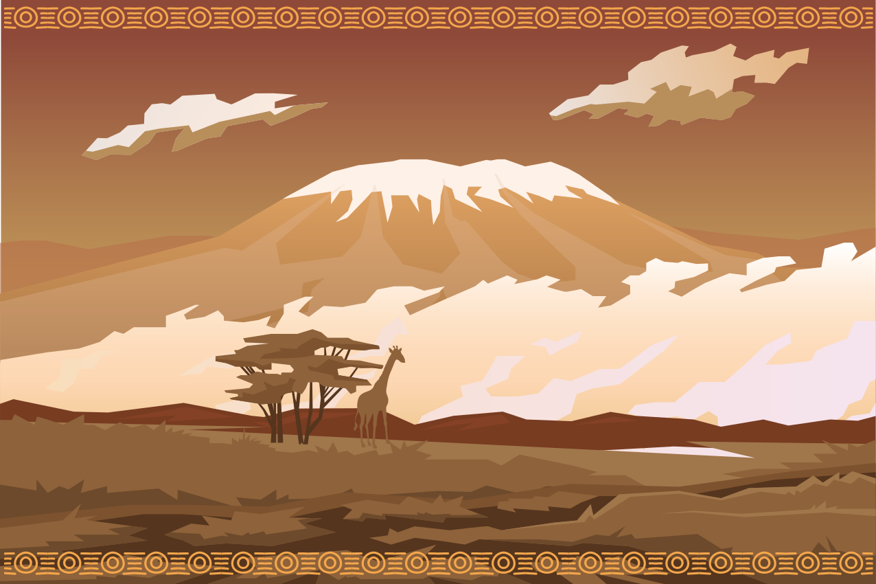 Individual para mesa original escena de montañas majestuosas - TenVinilo