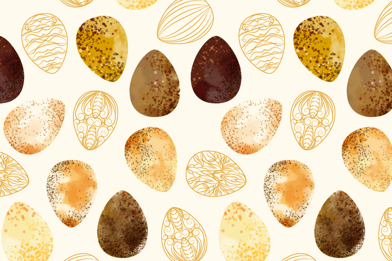 Individual para mesa original motivo de huevo elegante - TenVinilo