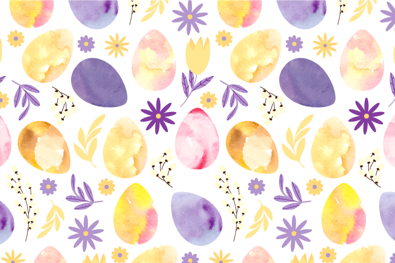 Mantel individual elegante Forma de huevo morado - TenVinilo