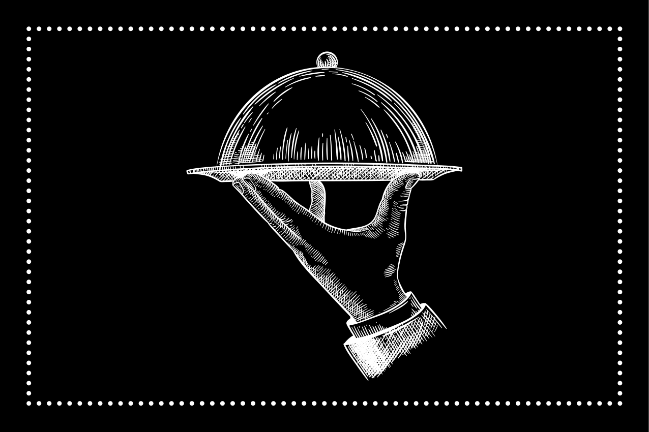 Individual para mesa original mano de servicio elegante - TenVinilo